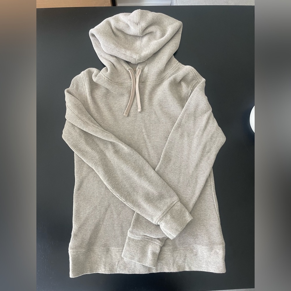 Everlane Oatmeal Waffle Knit hoodie, men’s XS